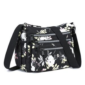 2130 Crossbody Bags Multi Pocket Nylon Lightweight Purses Messenger